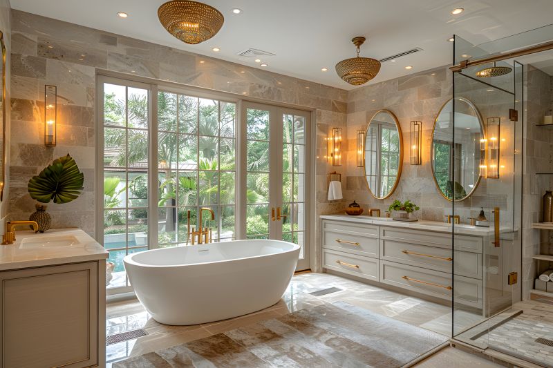 Luxurious Master Bathroom with Freestanding Tub